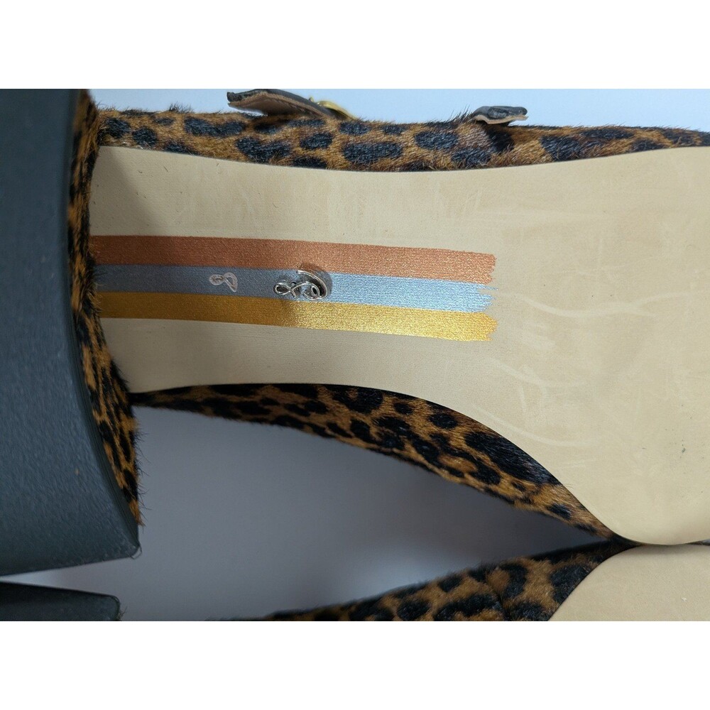 Sam Edelman Leopard Print Mary Jane Heels - Picture 7 of 8